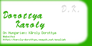 dorottya karoly business card
